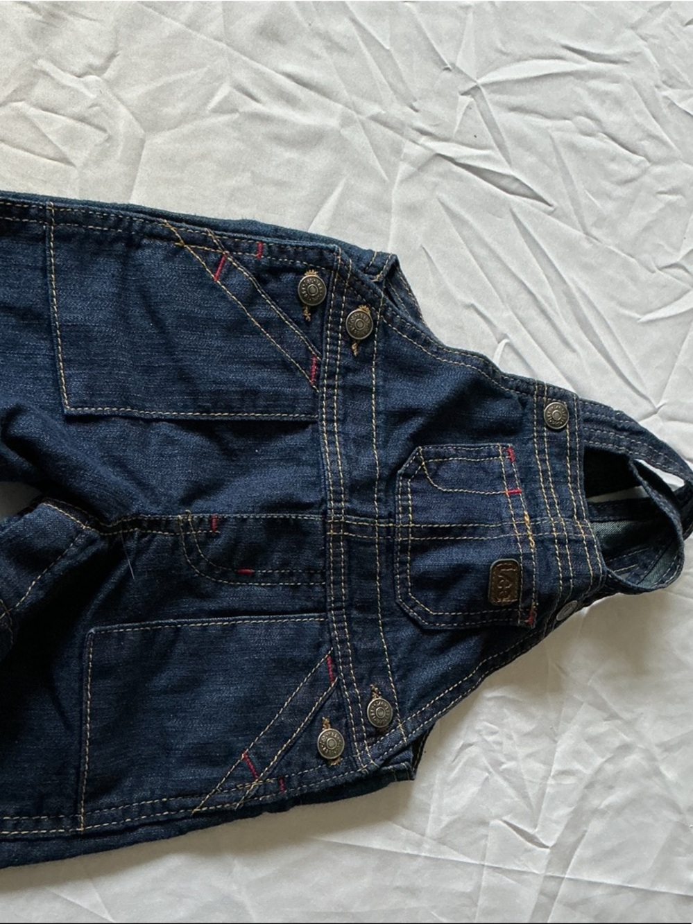 Lee Dark Blue Kids Denim Overalls